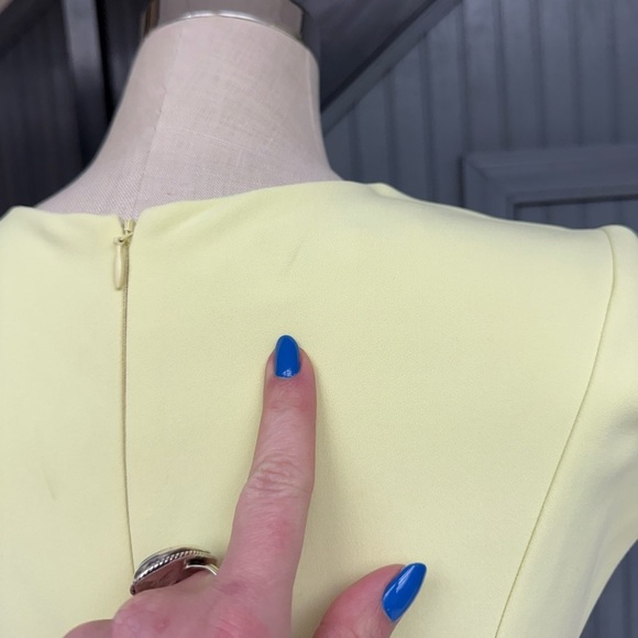Narciso Rodriguez Bond Crepe Sheath Dress - Citrus Yellow - Size 40 - Picture 7 of 13